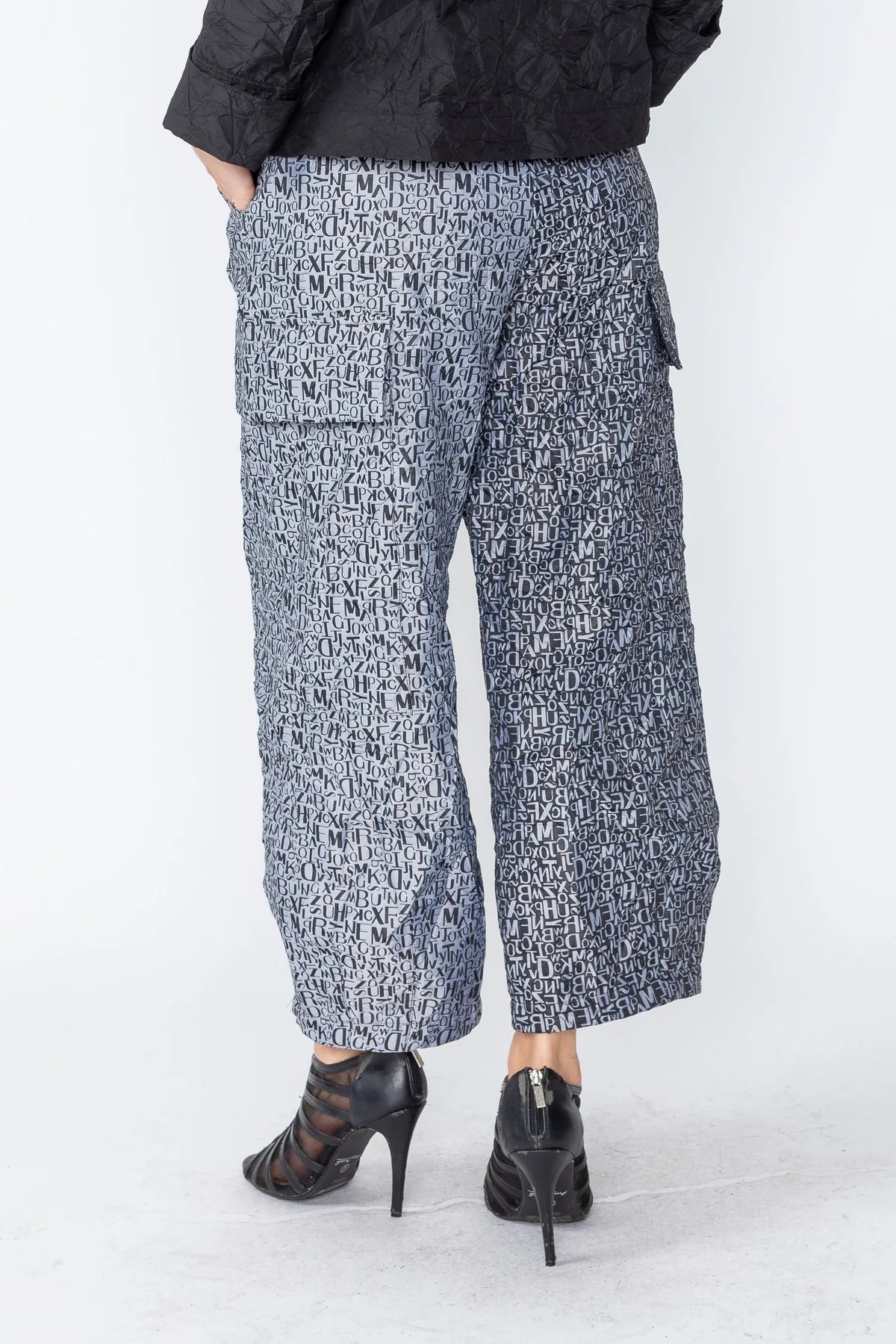 IC COLLECTION PANT - 4991P - BLACK AND GRAY