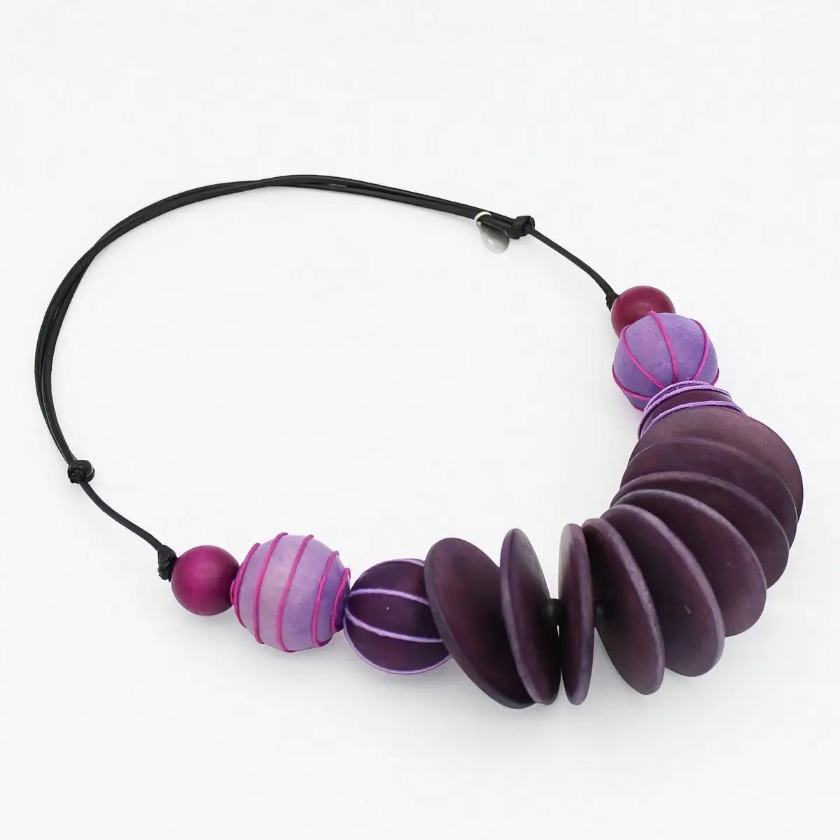 SYLCA Chunk Purple Indie Statement Necklace - SD26N32 - PURPLE