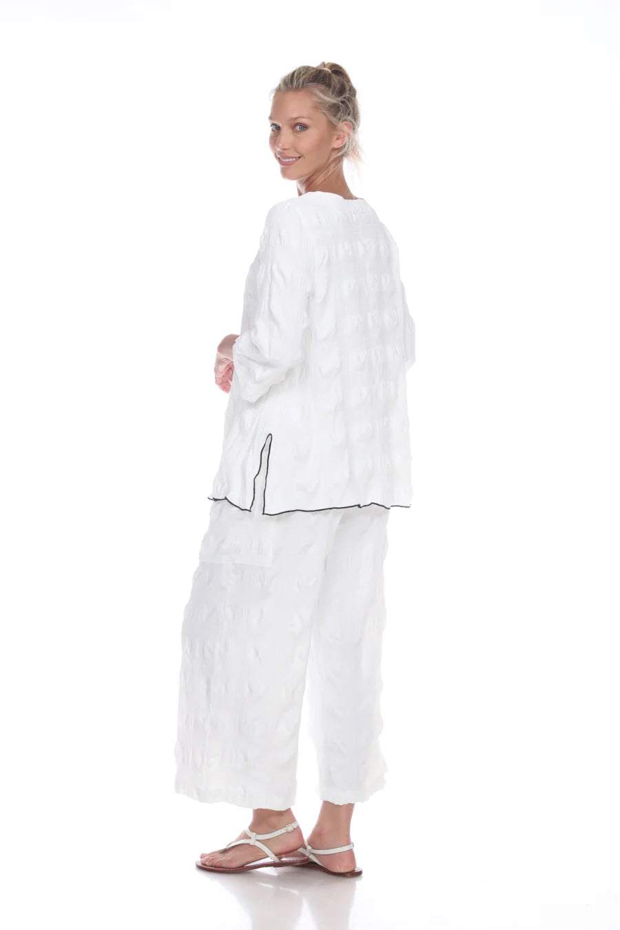 Moonlight Asymmetrical White Tunic - 3060