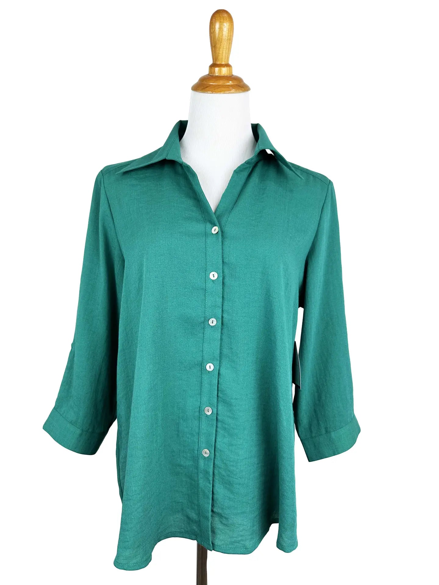 Fridaze AA161 - Short Tuxedo Linen Shirt