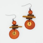 SYLCA  Assuta Orange Drop Earrings