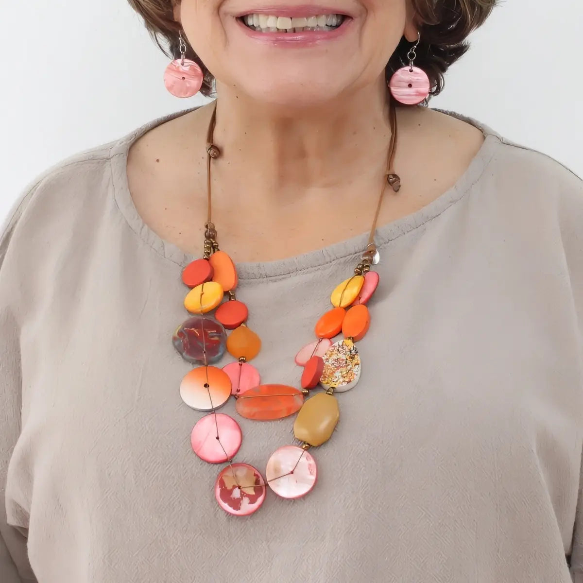 SYLCA Orange Island Nomad Dual Strand Necklace
