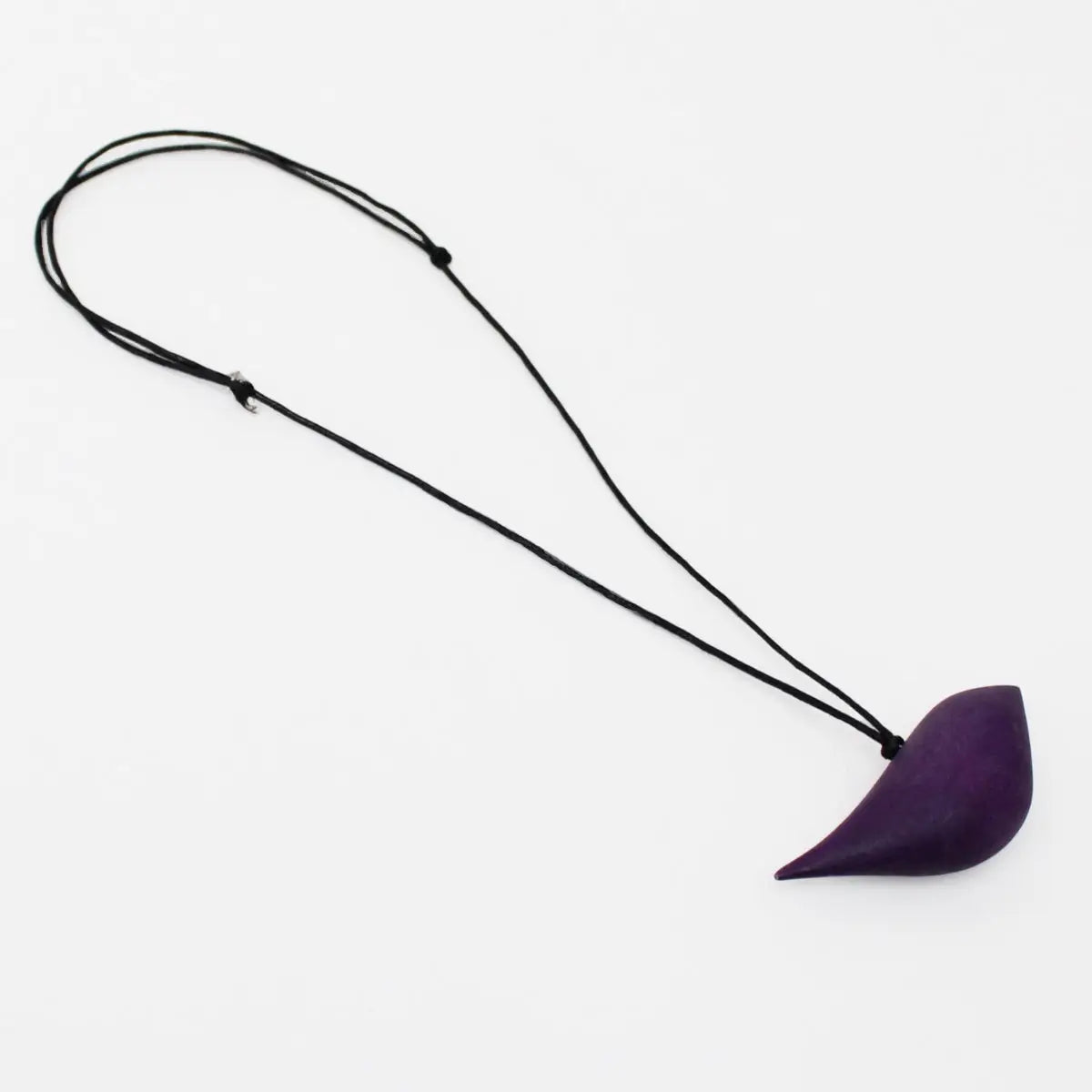 SYLCA Purple Robin Bird Wooden Pendant Adjustable Necklace