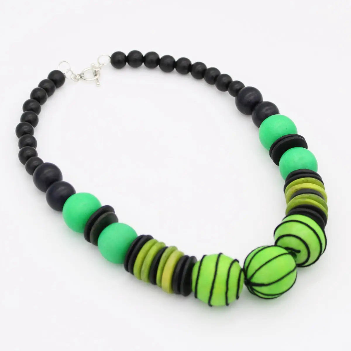 SYLCA Green Elowen Bead Necklace - SD25N53 - GREEN