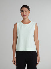 CUT LOOSE - Linen Cotton Jersey Shell - 5015331