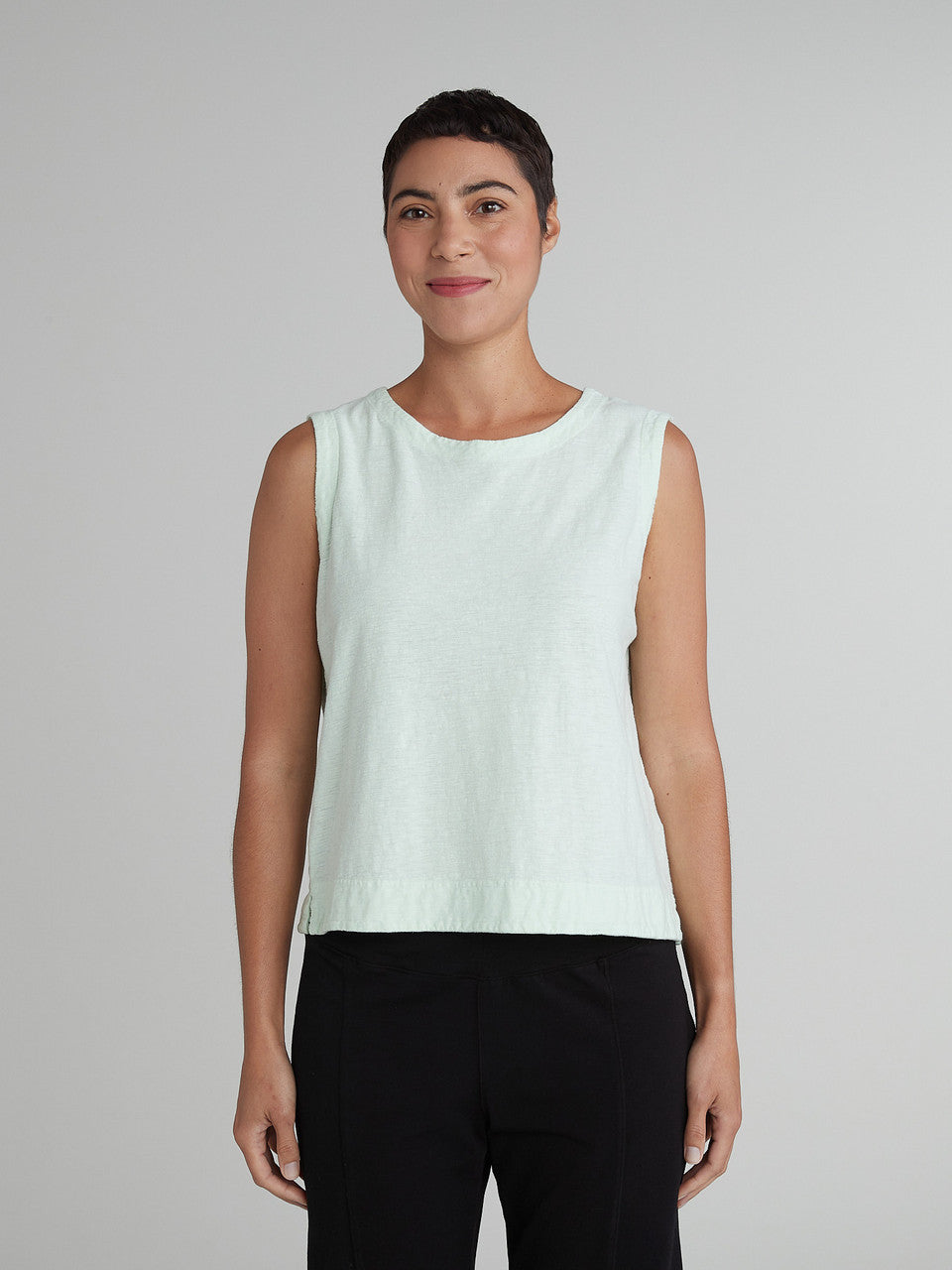 CUT LOOSE - Linen Cotton Jersey Shell - 5015331