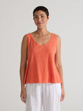 CUT LOOSE - Linen Cotton JerseyTwist Tab Tank - 5015672