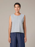 CUT LOOSE Linen Cotton Jersey Seamed Shell - 5015748