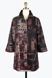 DAMEE MIXED ART LONG JKT - 5016-BRN