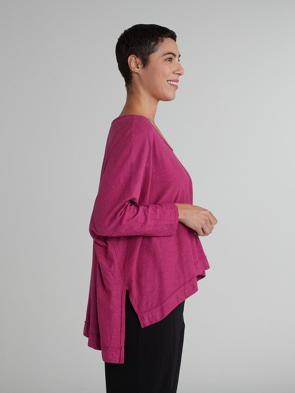 CUT LOOSE - Linen Cotton Jersey One-Size Top - 5016599