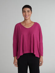 CUT LOOSE - Linen Cotton Jersey One-Size Top - 5016599