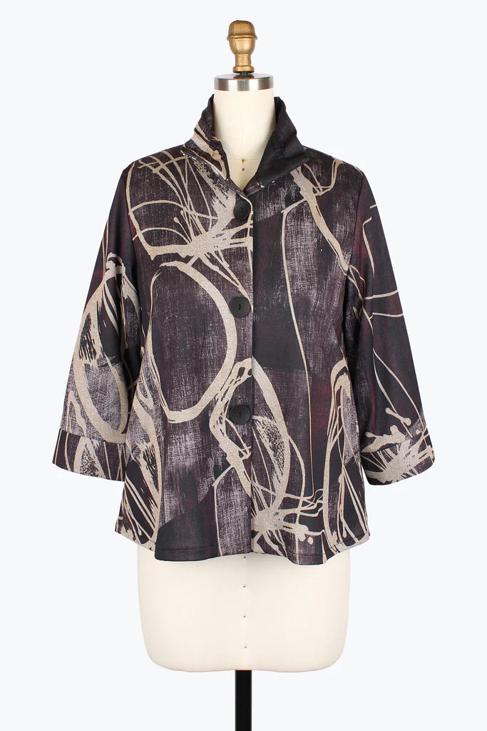 DAMEE ABSTRACT PAINTING JKT - 5021-PLM