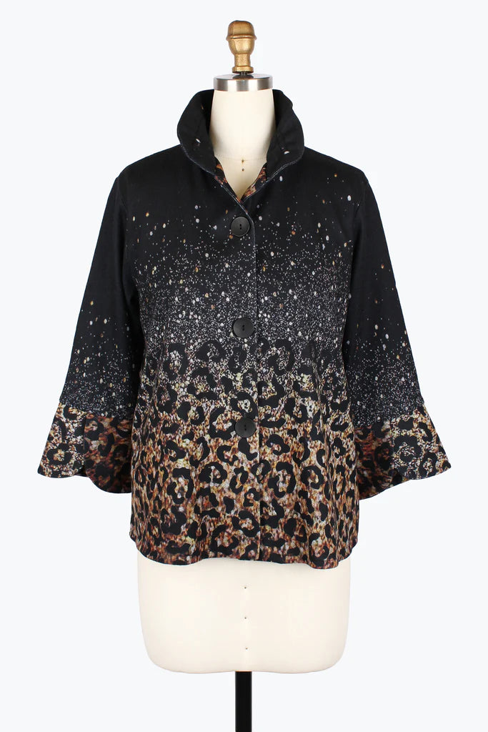 DAMEE GOLDEN LEOPARD JKT - 5022-BEG