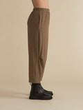 CUT LOOSE - Linen Cotton Jersey Tuck Pant with Pockets - 5022508