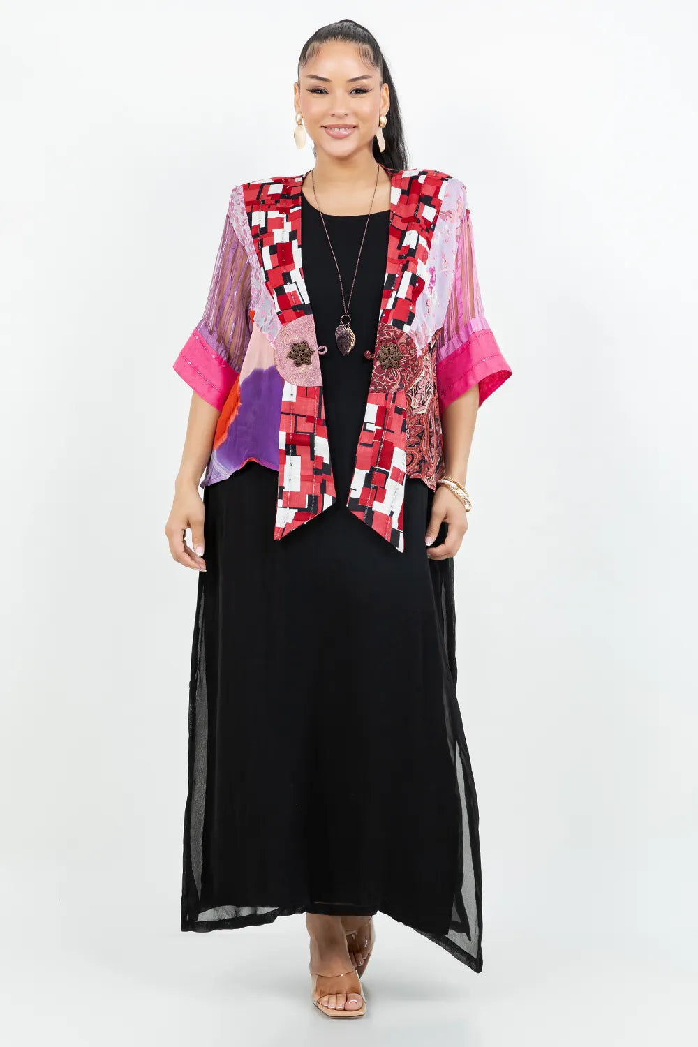 Sterling Style Frog Closure Jacket - 5031J PEONY
