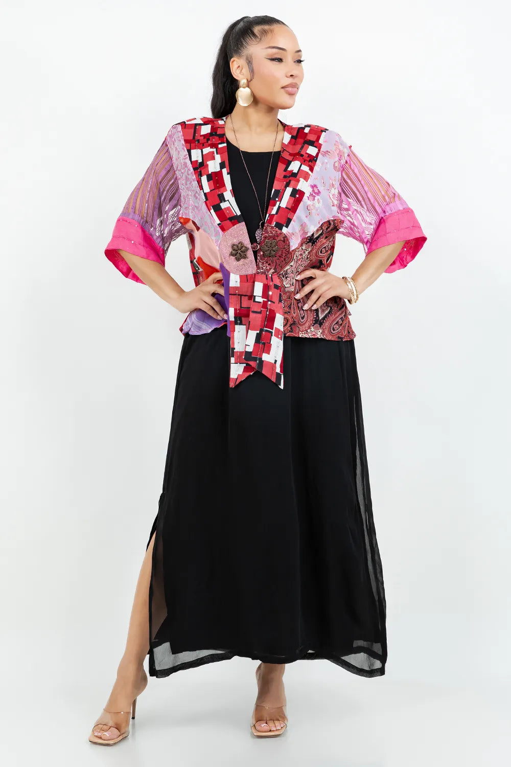 Sterling Style Frog Closure Jacket - 5031J PEONY