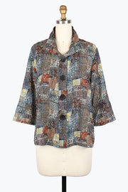DAMEE PATCHWORK PRINT SEERSUCKER JKT - 5032-MLT
