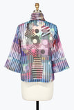 DAMEE FLOWERS & STRIPES JACKET - 5060-MLT
