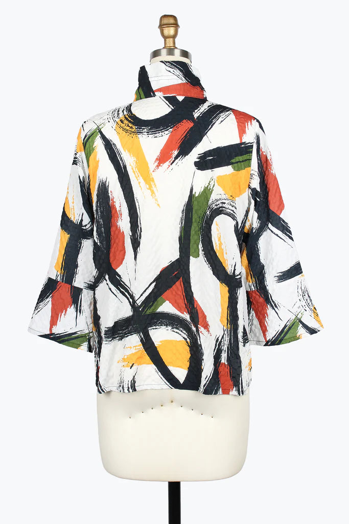 DAMEE BRUSHSTROKE SEERSUCKER JACKET - 5063-MLT