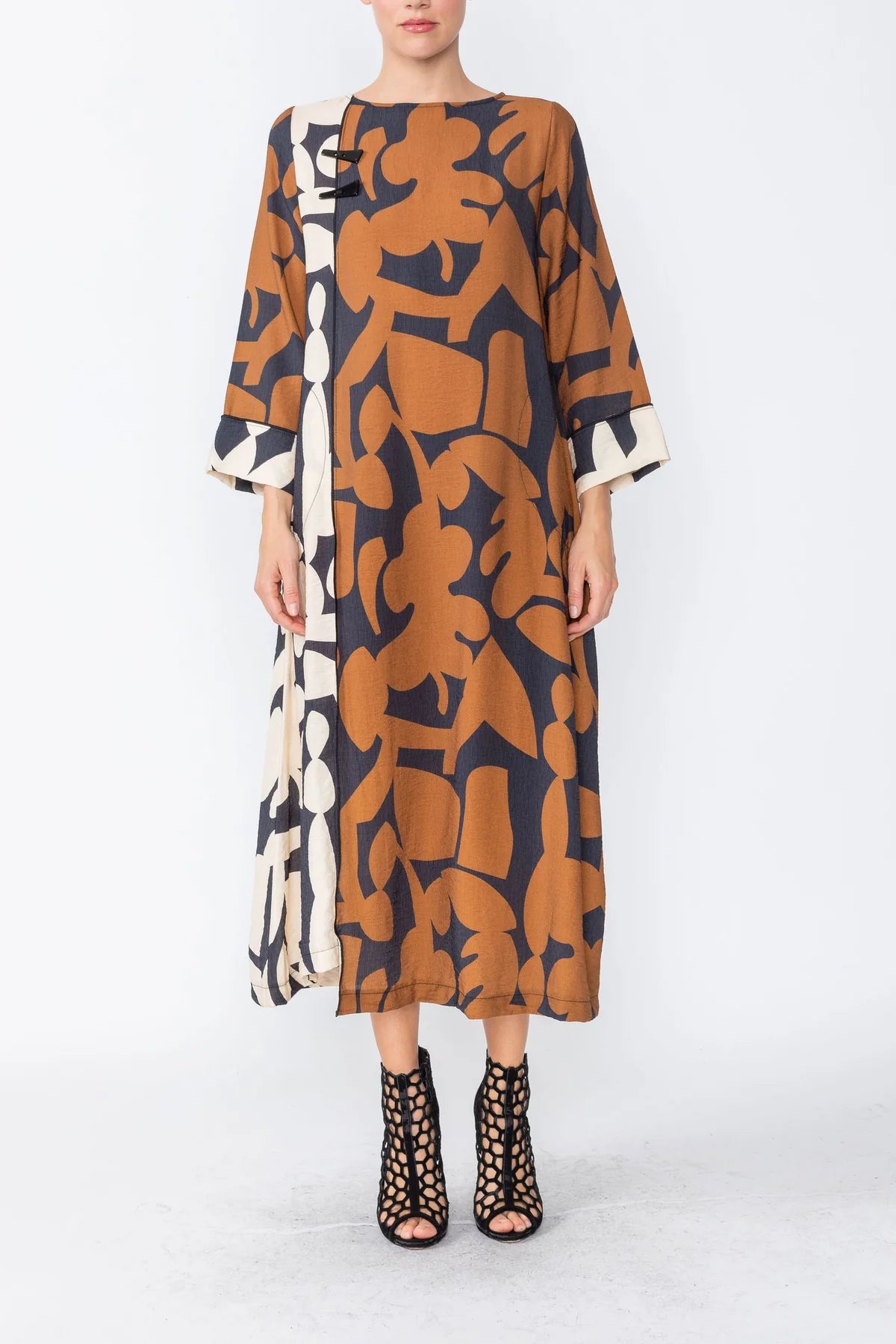 IC Collection Dress - 5063D- COCOA