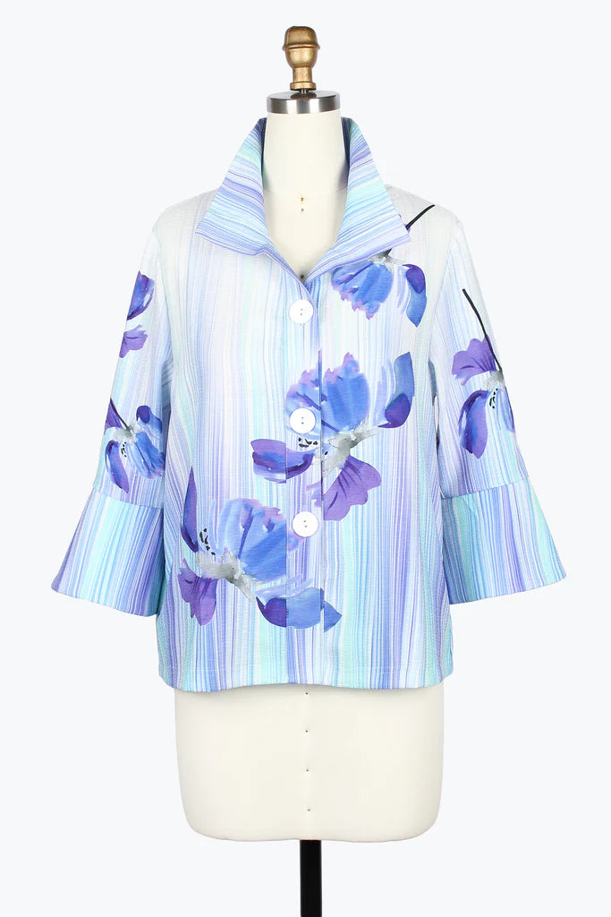 DAMEE WATERCOLOR VIOLET JACKET - 5075-PRP