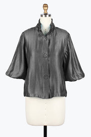 DAMEE SPECIAL OCCASION BUTTON DOWN COLLARED JACKET - 5081 - GREY