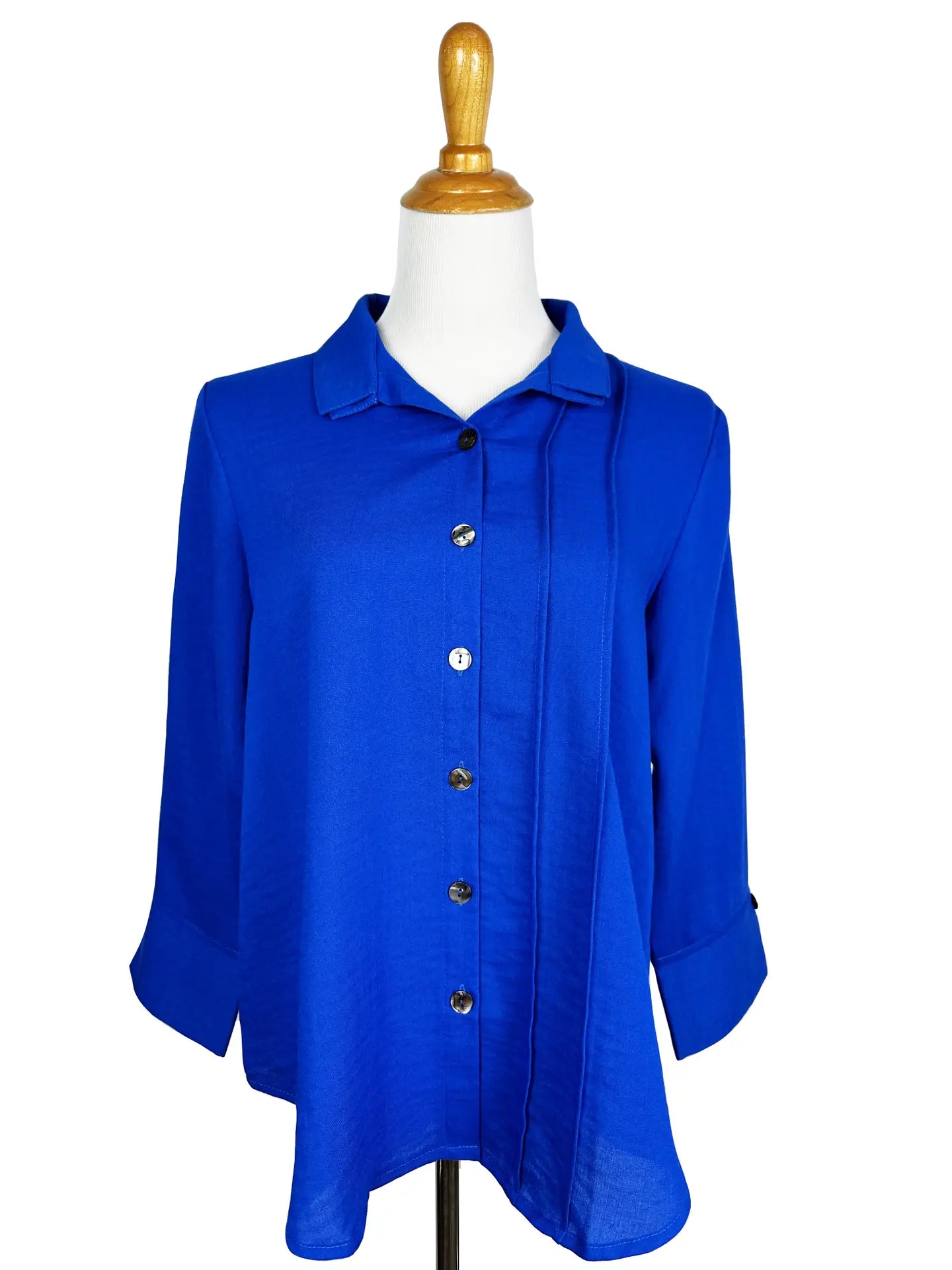 Fridaze AA376 - Tessa Asymmetrical Linen Blouse