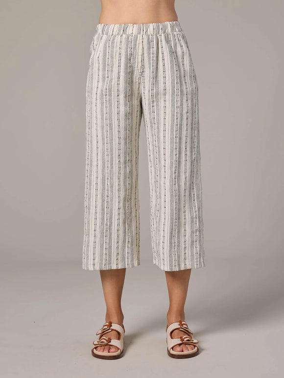 CUT LOOSE Pinstripe Linen Easy Crop - 5142349