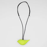 SYLCA Neon Robin Bird Wooden Pendant Adjustable Necklace