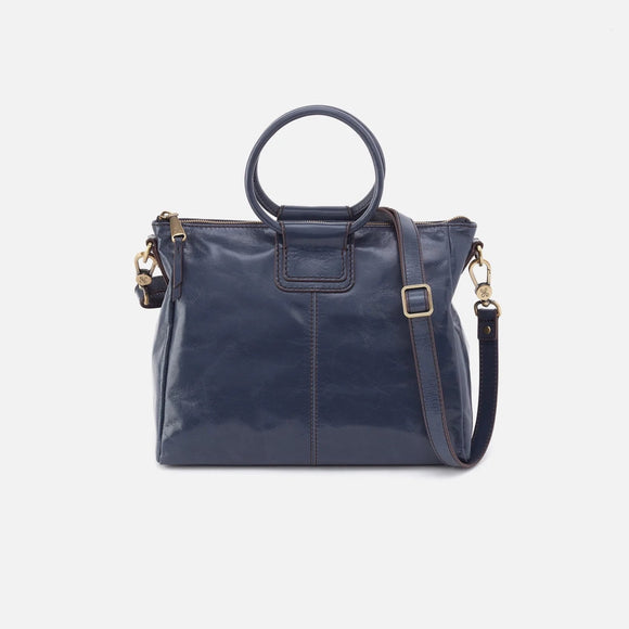 HOBO - Sheila Medium Satchel - BLUE STONE IN POLISHED LEATHER