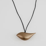SYLCA Gold Robin Bird Wooden Pendant Adjustable Necklace