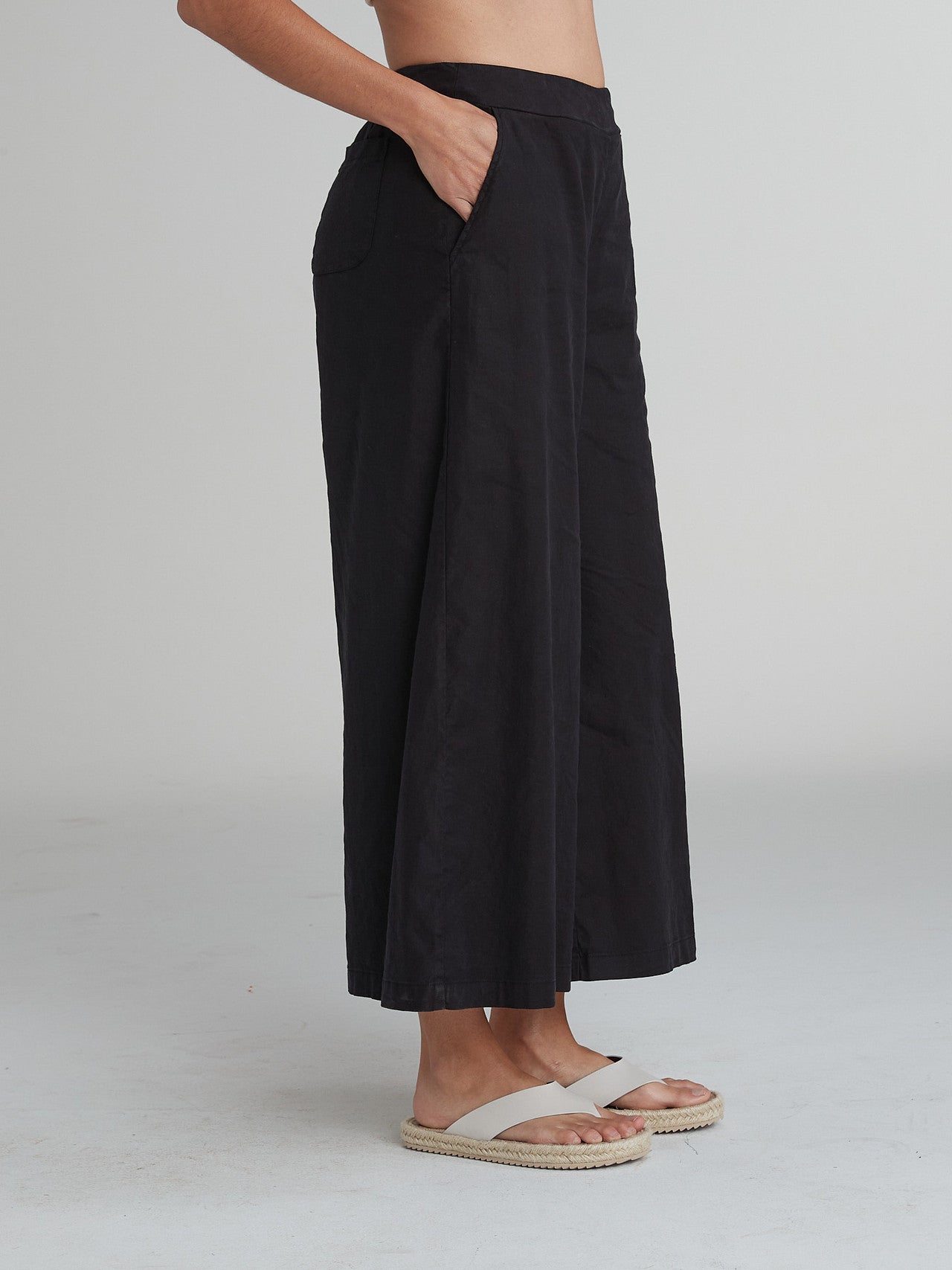 CUT LOOSE - Linen Tencel Flare Pant - 5452405