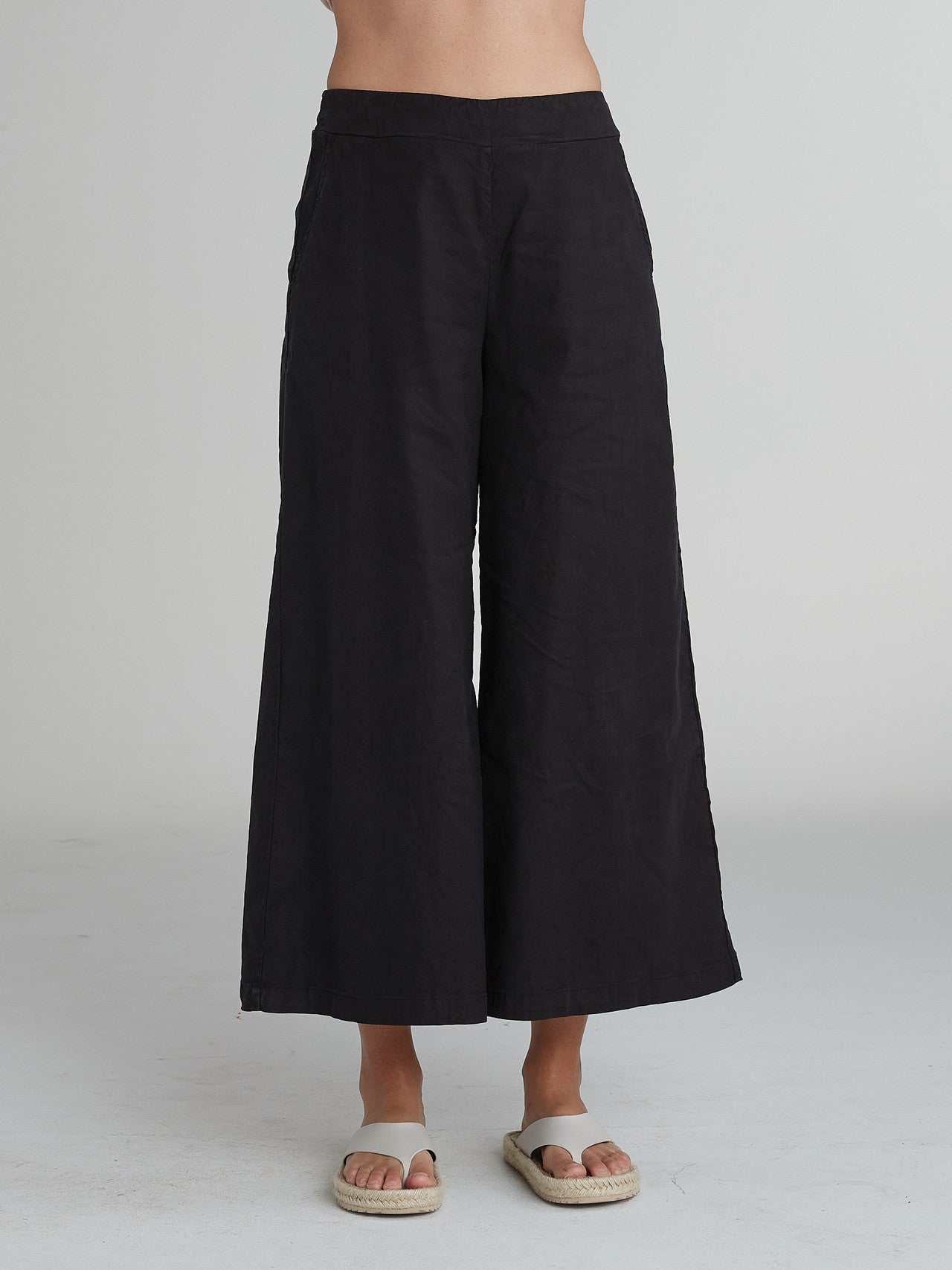 CUT LOOSE - Linen Tencel Flare Pant - 5452405