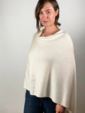 Dolma Cashmere Poncho - IVORY