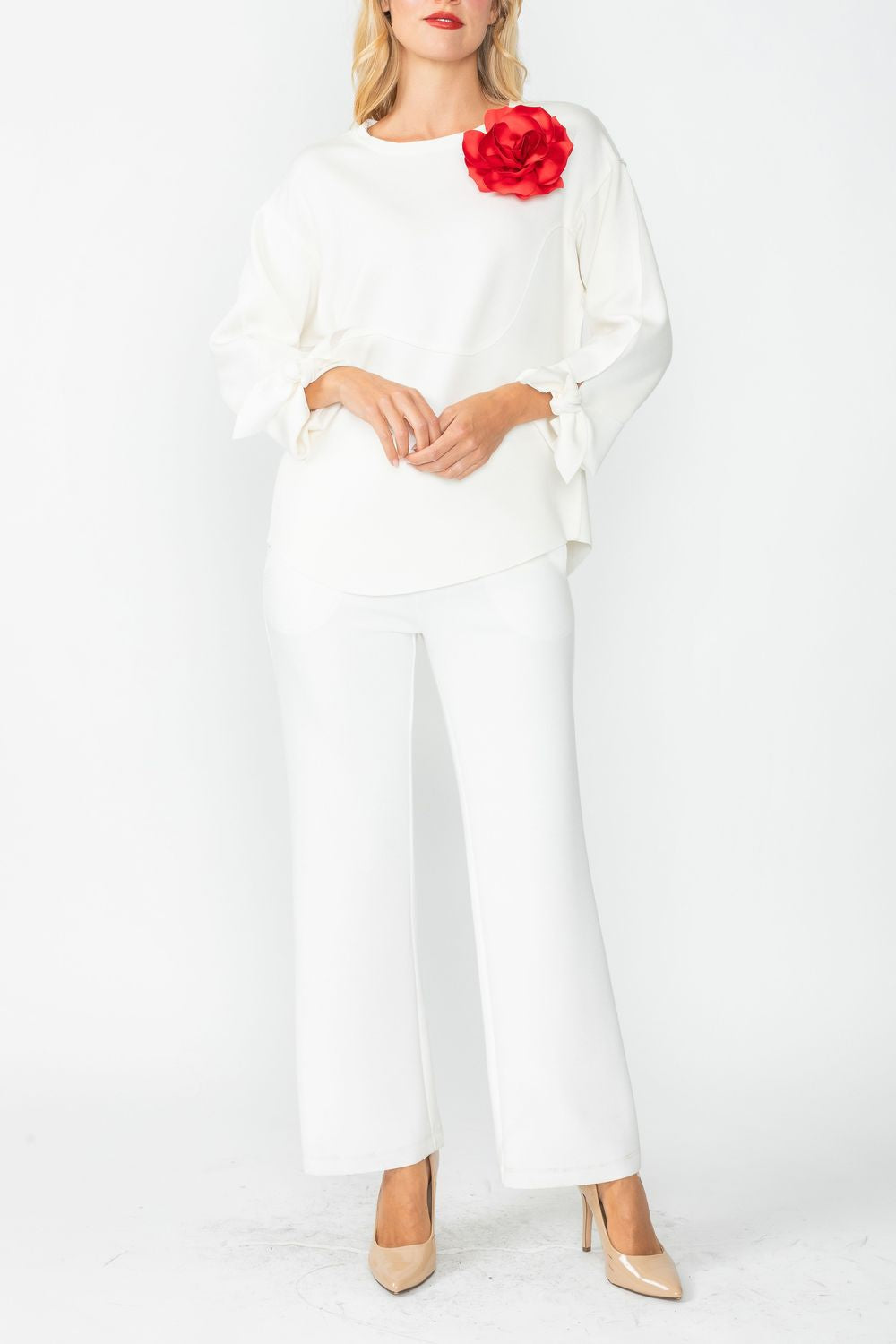 IC COLLECTION Top- 5567T- WHITE