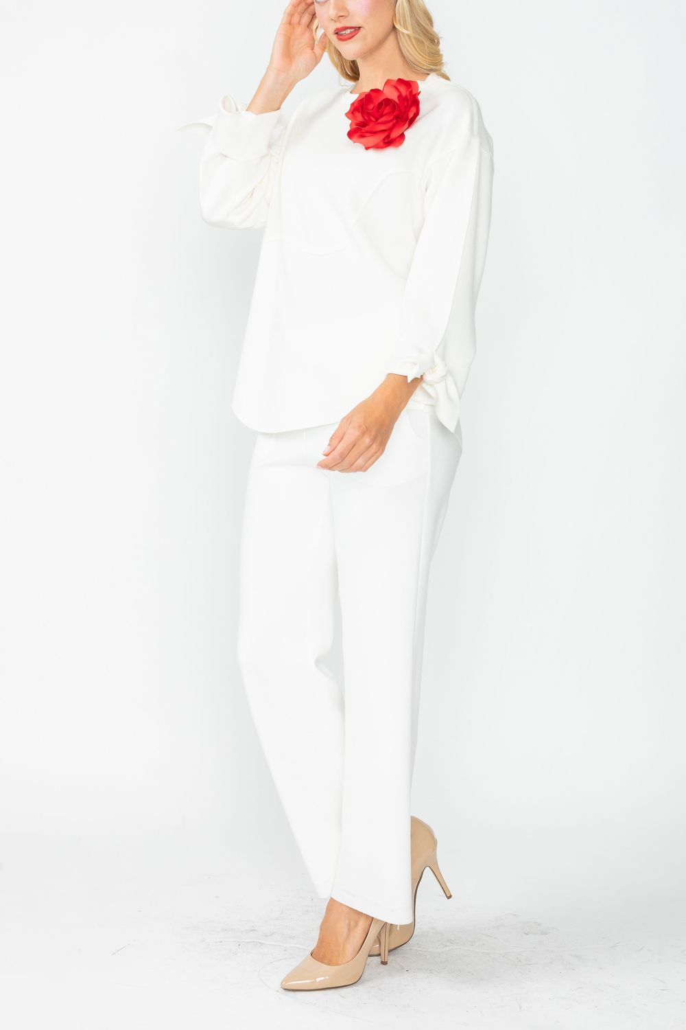 IC COLLECTION Top- 5567T- WHITE