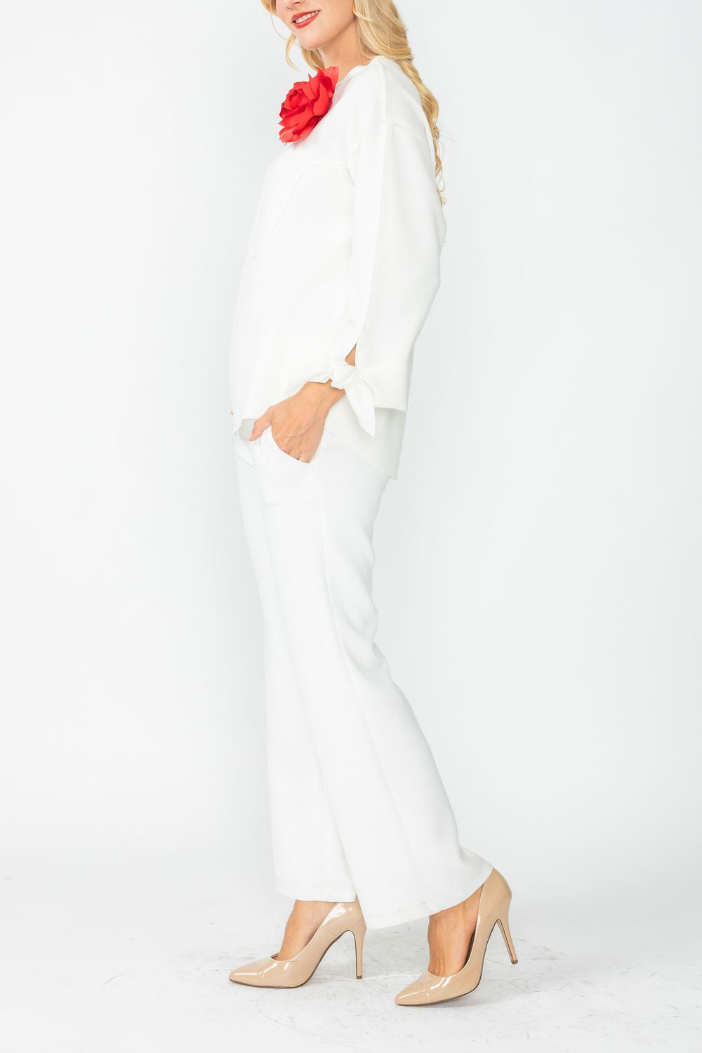 IC COLLECTION Top- 5567T- WHITE