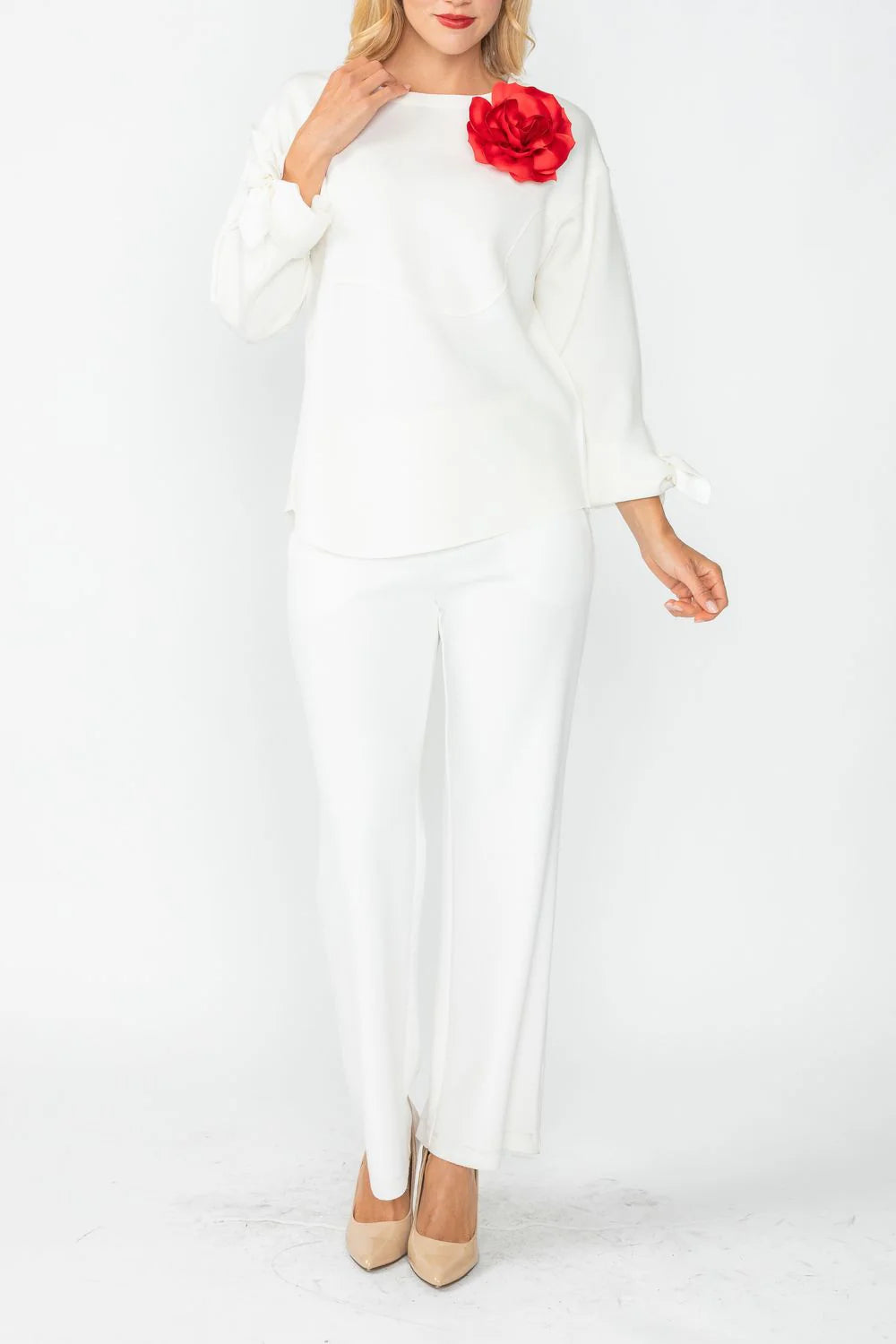 IC COLLECTION Top- 5567T- WHITE