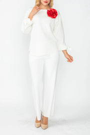 IC COLLECTION Top- 5567T- WHITE