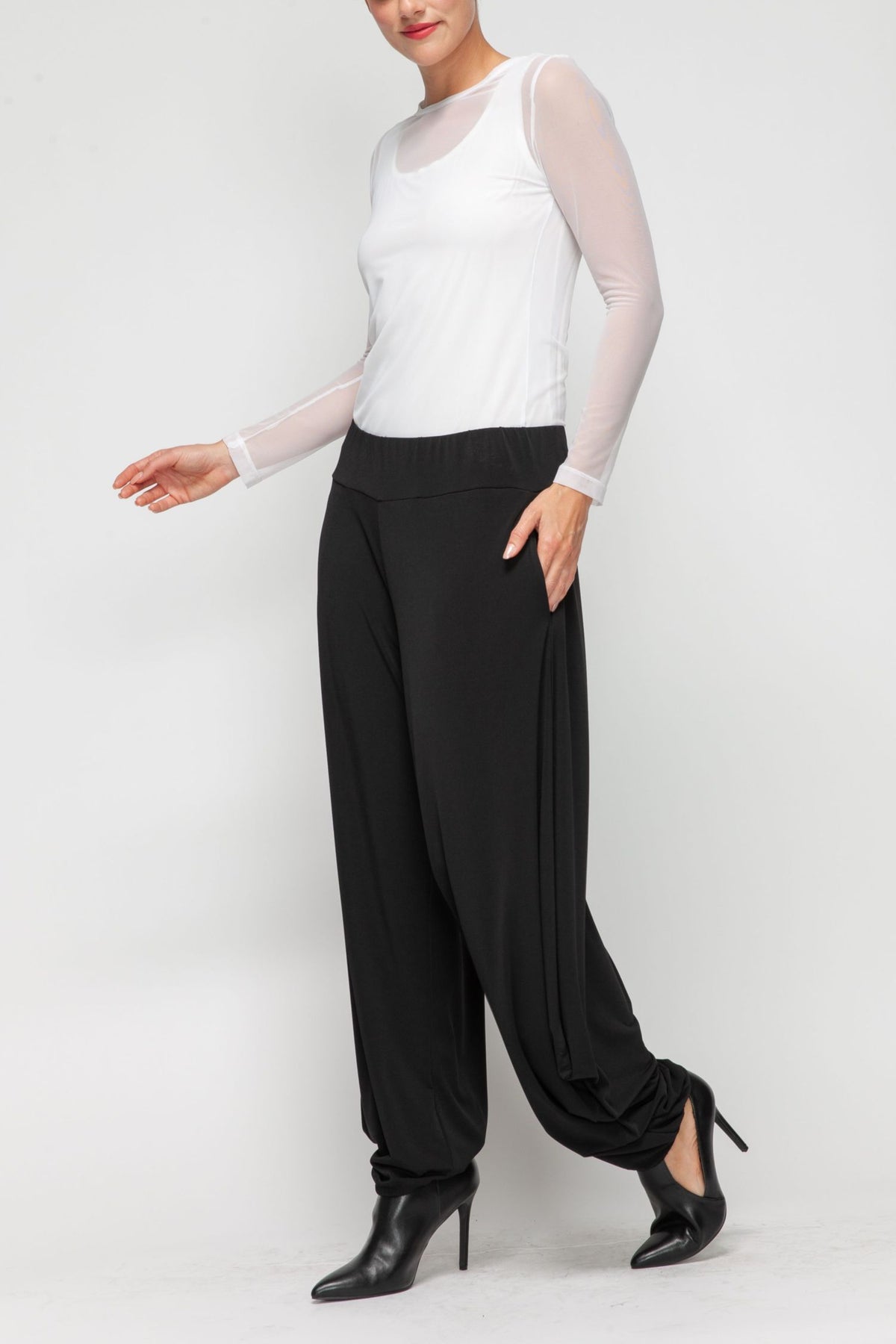 IC COLLECTION Pants - 5587P - BLACK