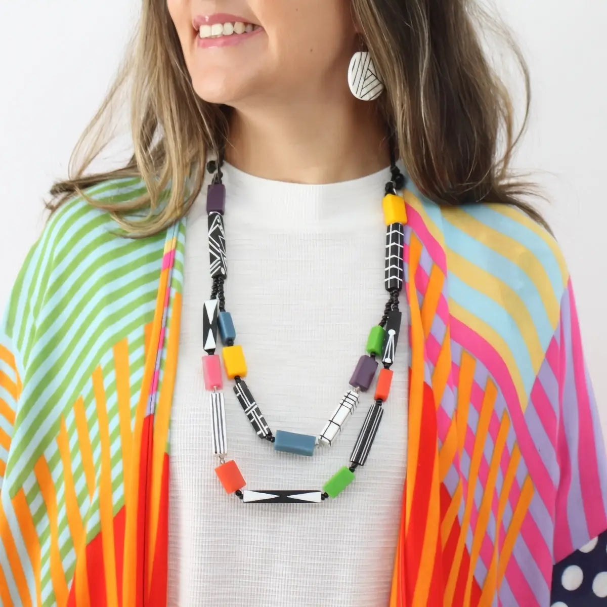 SYLCA Soran Brights Mixed Bead Necklace