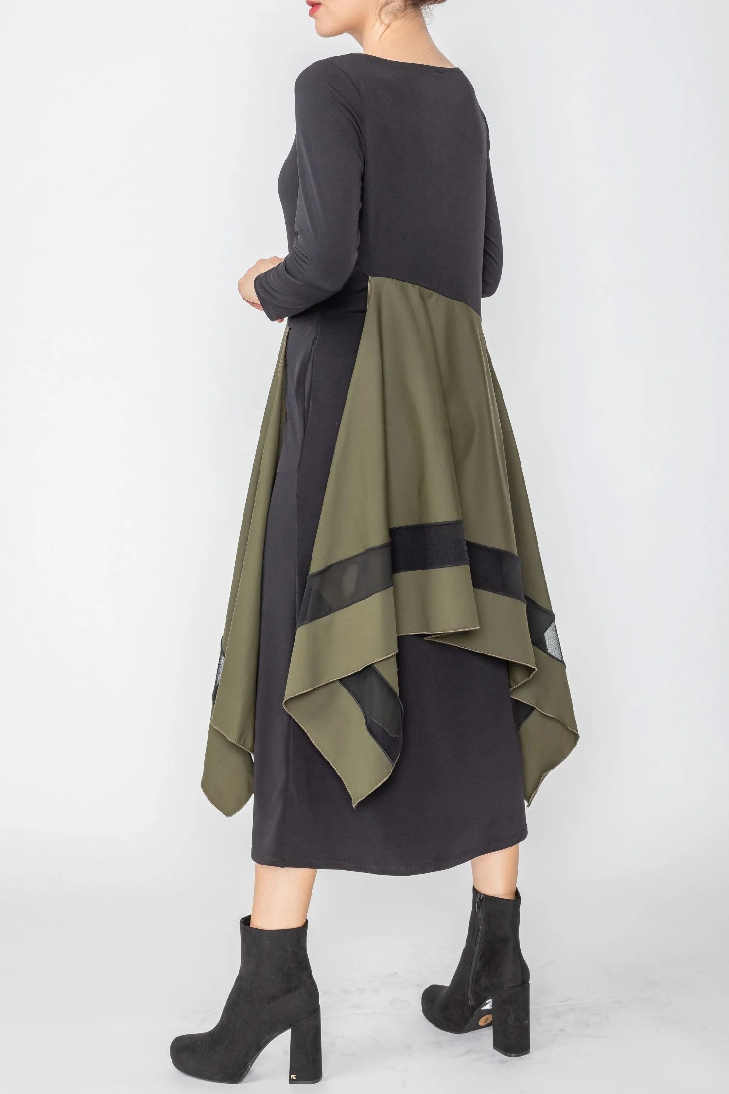 IC COLLECTION DRESS - 5610D - OLIVE