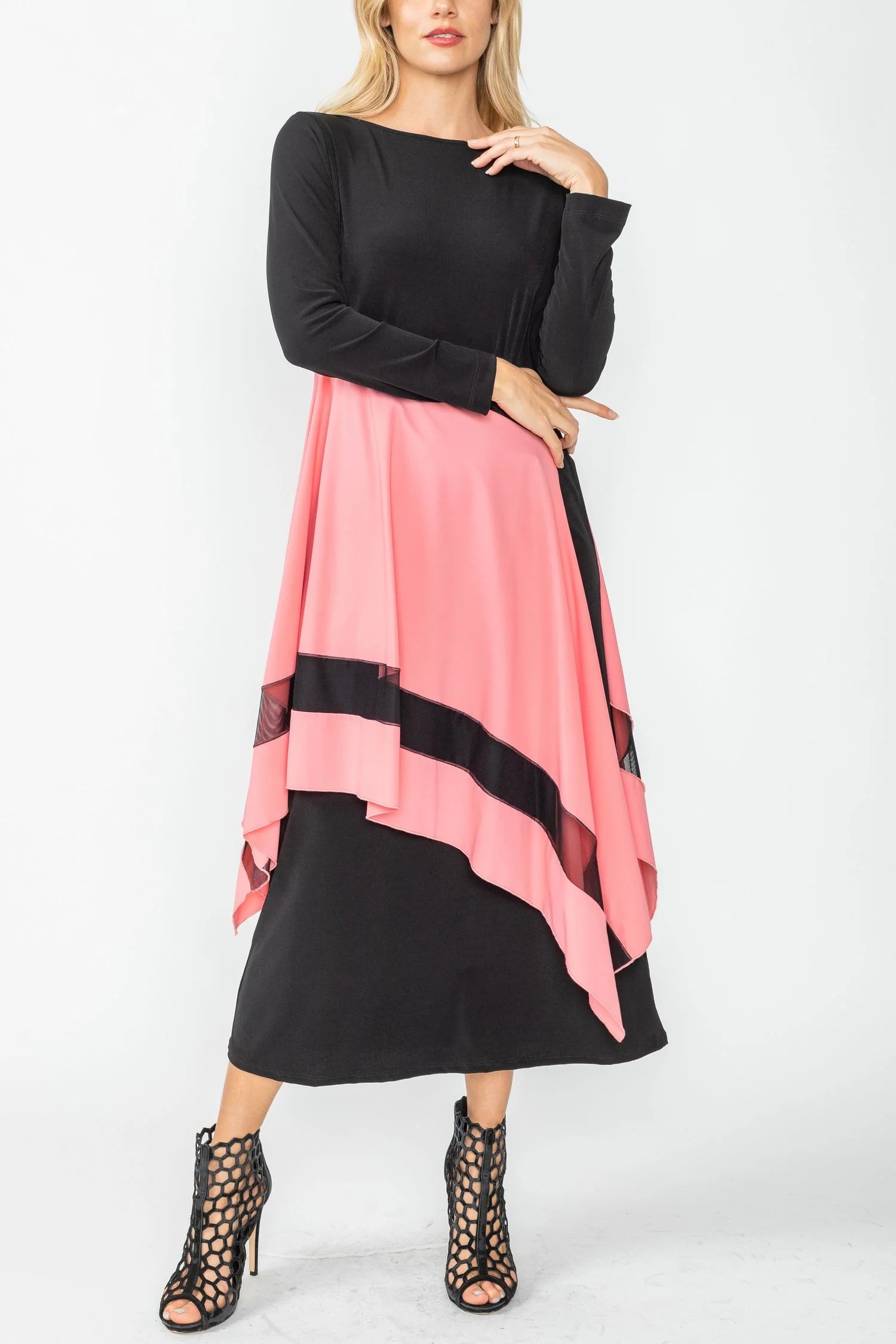 IC COLLECTION DRESS - 5610D - ROSE