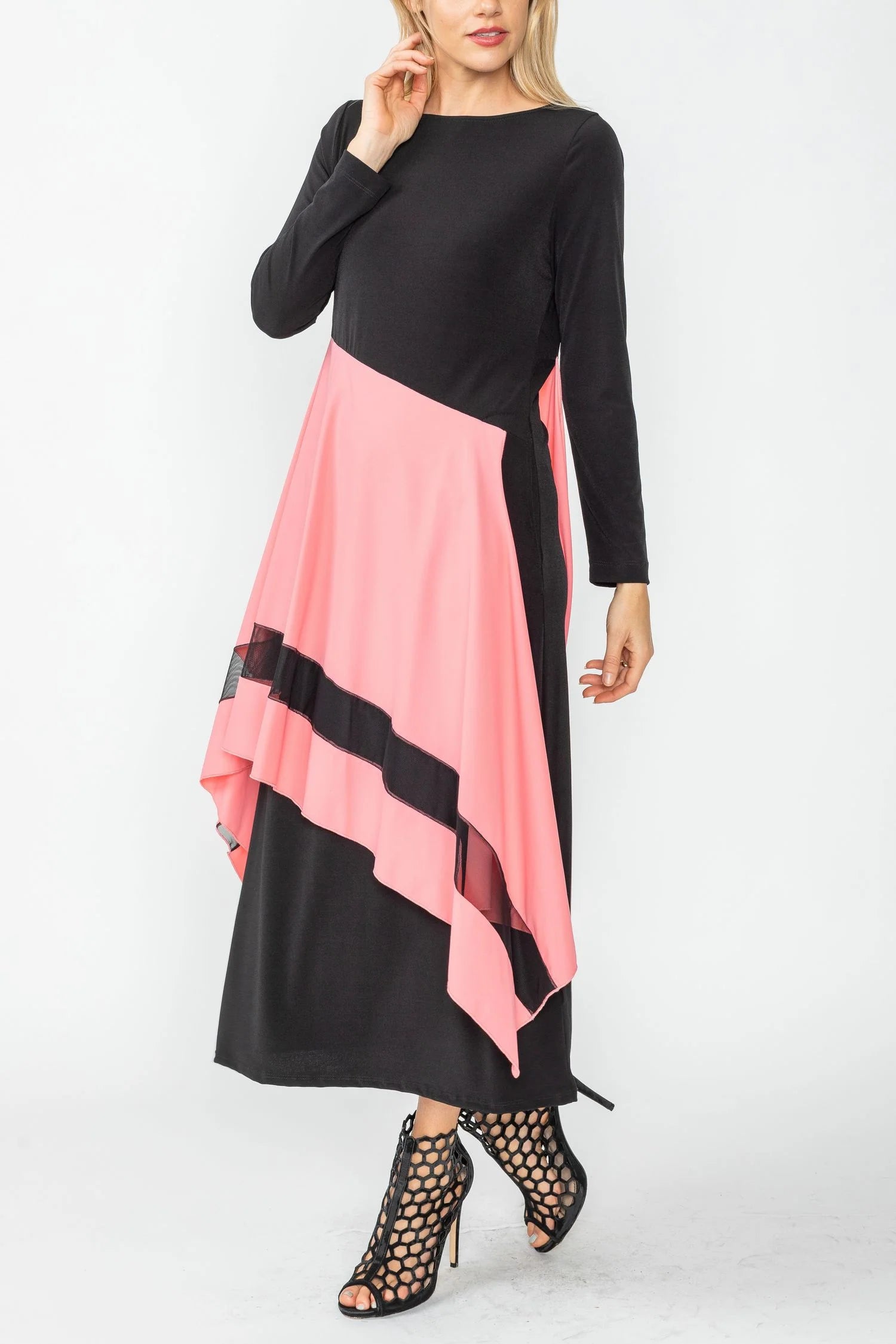 IC COLLECTION DRESS - 5610D - ROSE