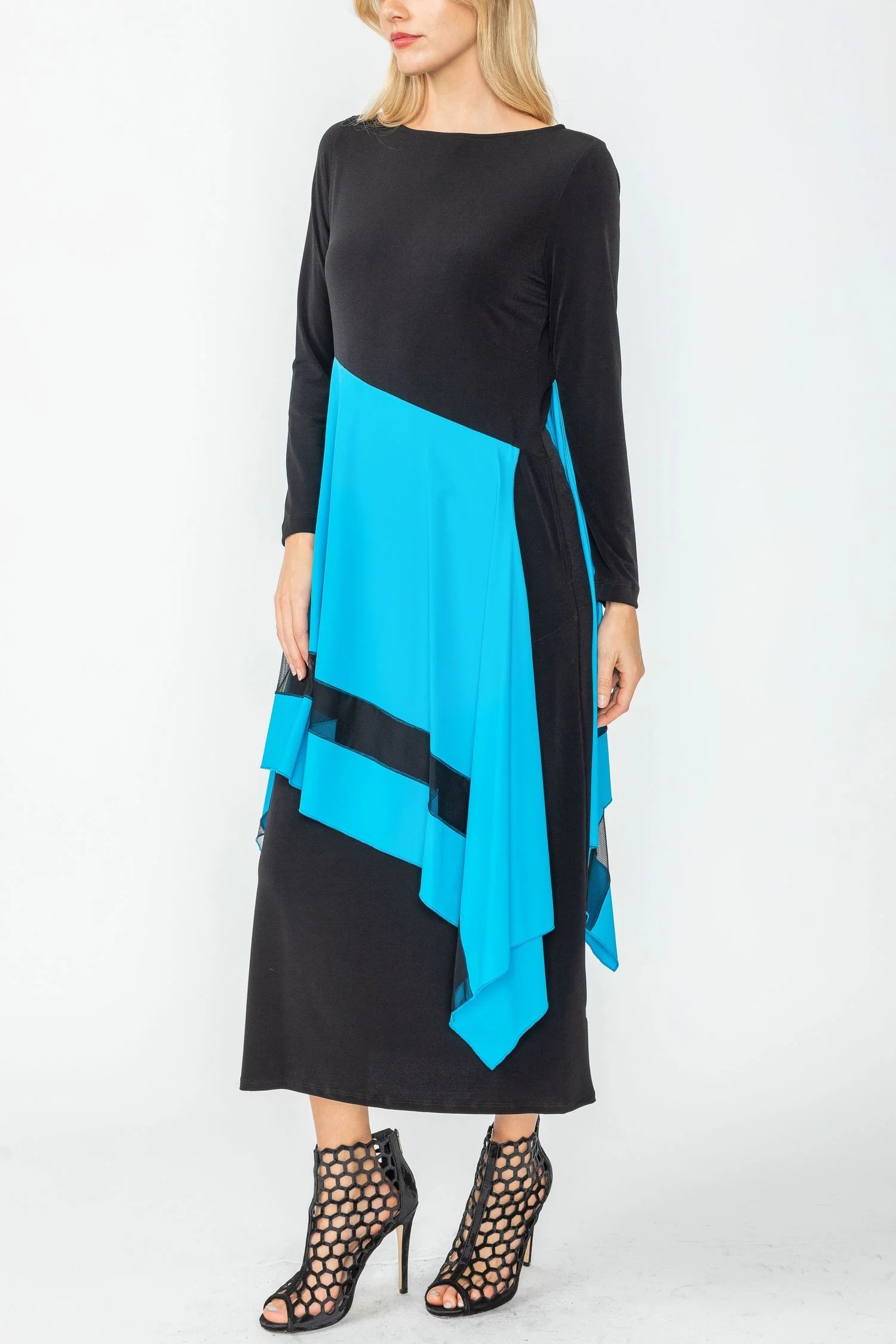 IC COLLECTION DRESS - 5610D - TURQ