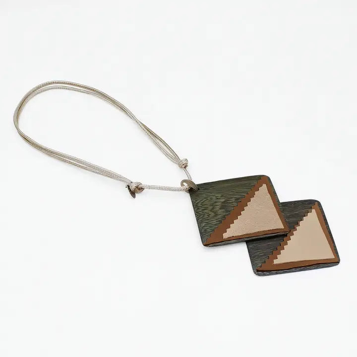 SYLCA Green Leather Elin Necklace - SD26N14 - GREEN