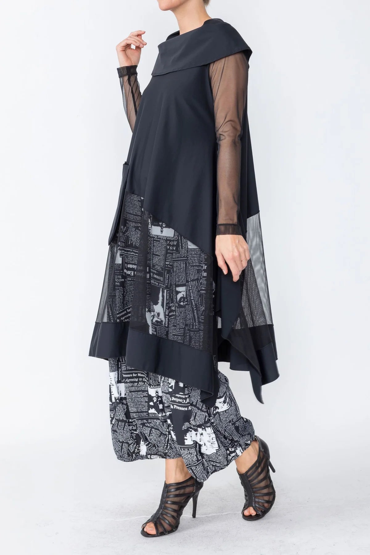 IC Collection Tunic- 5638T- BLACK