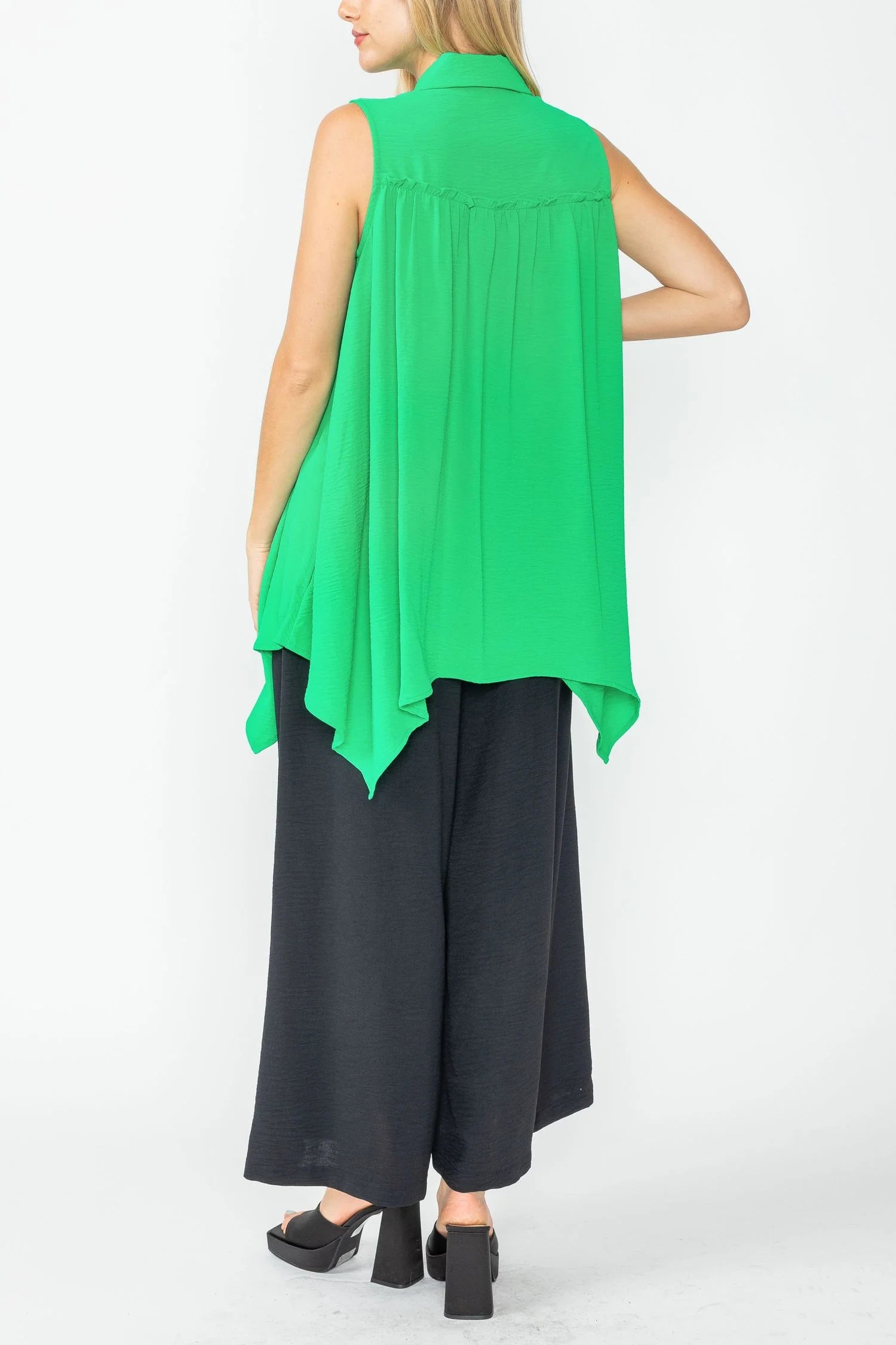 IC Collection Blouse - 5644B - GREEN