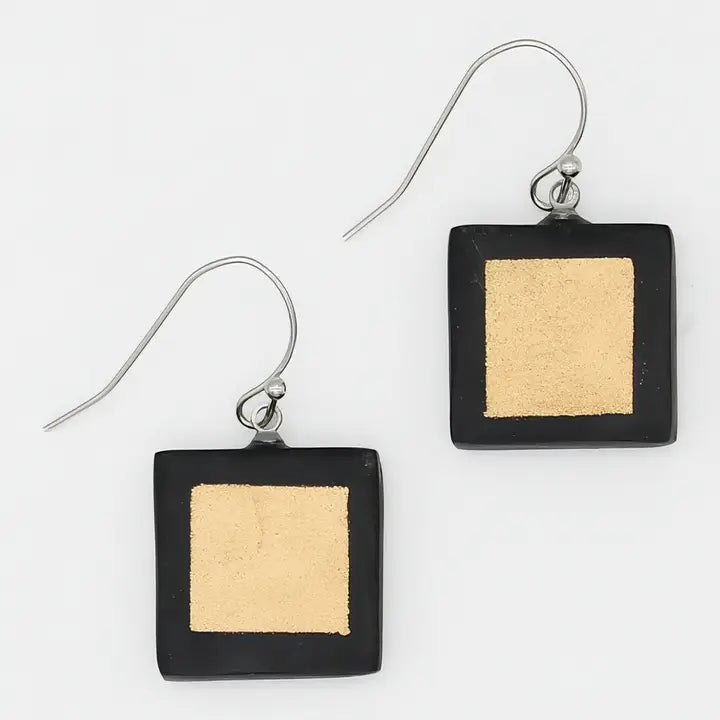 SYLCA Mira Verde Earrings - LS25E24 - BLACK