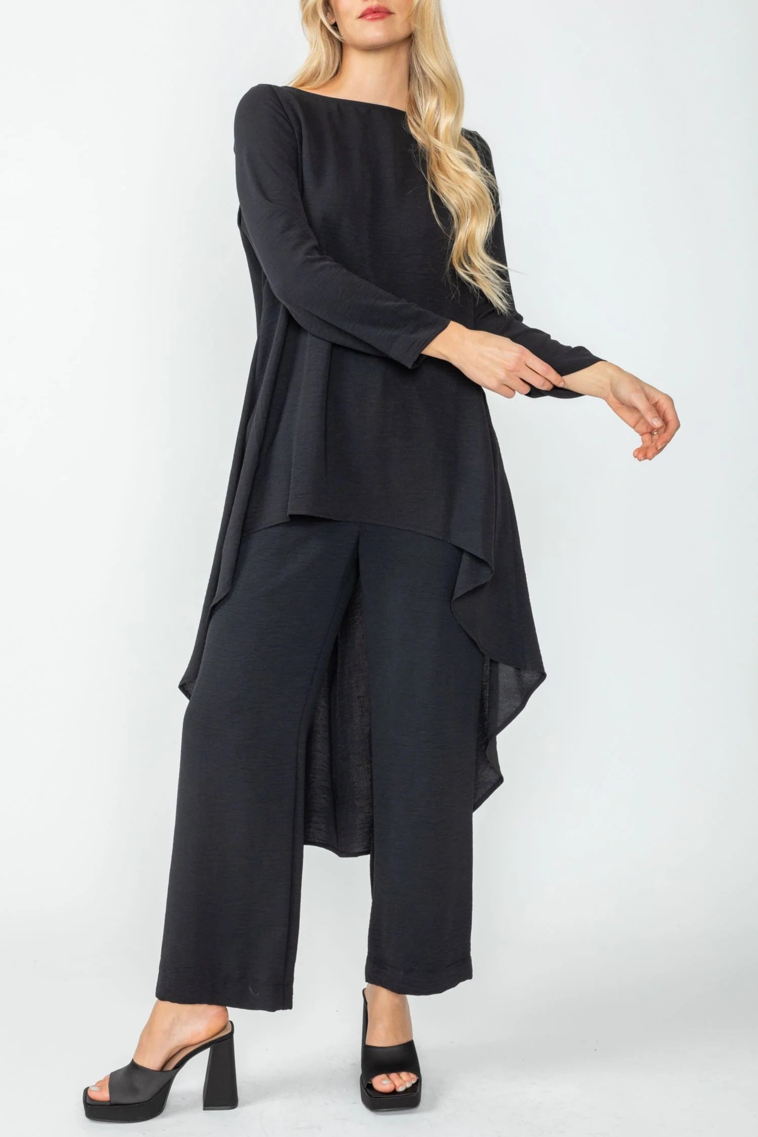 IC Collection Tunic- 5680T- BLACK